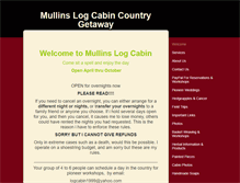 Tablet Screenshot of mullinslogcabin.net